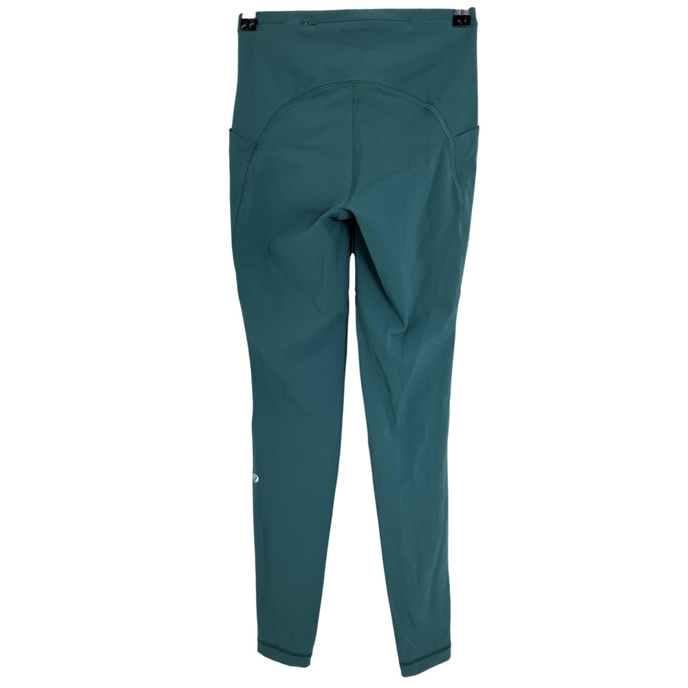 Lululemon Sleek Teal High-Rise Pocket Leggings Size 4 - Picture 3 of 4